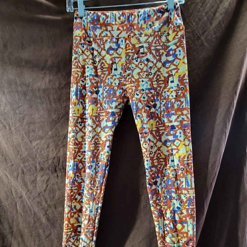 LulaRoe Leggings Funky Multicolored Design One size